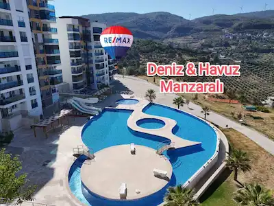 KUŞADASI EŞİN GOLF RESORT’TA DENİZ & HAVUZ MANZARALI EŞYALI 1+1 | KAÇIRILMAYACAK FIRSAT