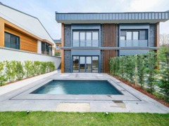 ZEKERIYAKÖYDE OTURUMA HAZIR YENI BUTIK SITEDE ÖZEL HAVUZLU MODERN SATILIK VILLALAR