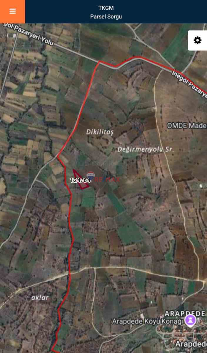 BİLECİK PAZARYERİ ARAPDEDE KÖYÜ' NDE (4.993 M2) SATILIK TARLA