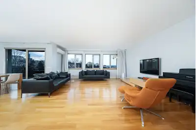 ETİLER ALKENT SİTESİNDE PARKURA BAKAN MODERN DEKORASYONLU 3+1