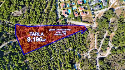 ÇEŞME FAHRETTİNPAŞA’DA MÜSTAKİL PARSEL SATILIK TARLA