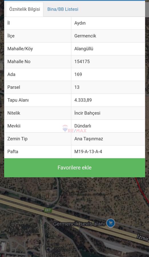 Aydın germencikte satılık fırsat incir bahçesi