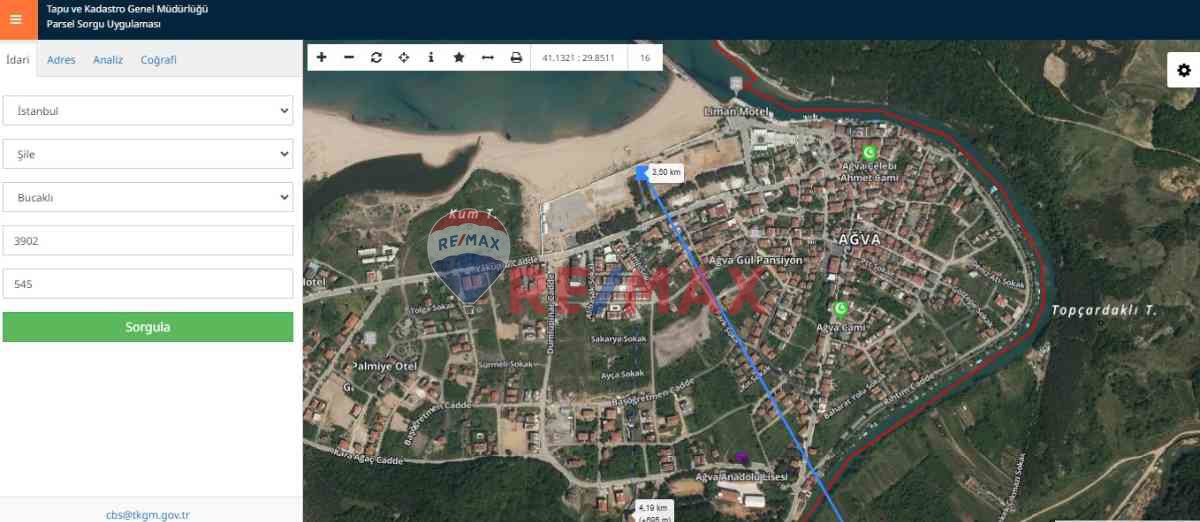 ERDAL TURAN'DAN MÜSTAKİL TEK TAPULU 1510 M2 AĞVA DENİZE 3.5 KM