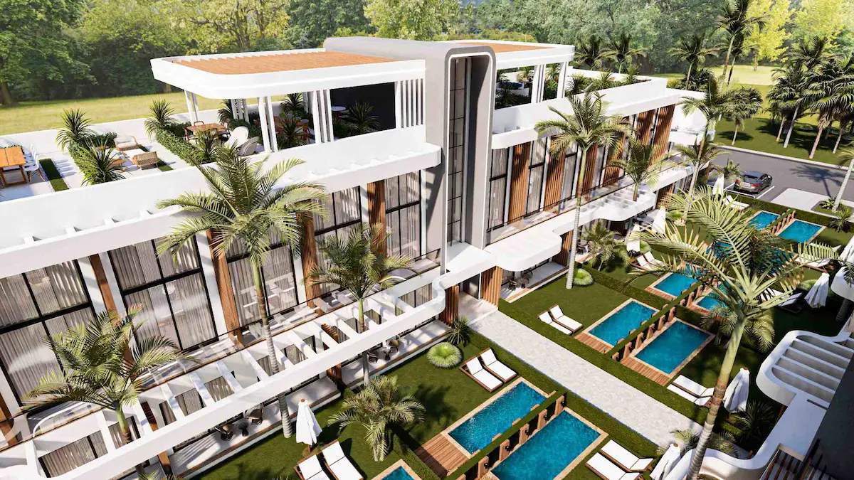 KIBRIS İSKELE’DE YATAY MIMARININ ZIRVESI: LA JOYA PERLA II’DE HAVUZLU 2+1 RESORT YAŞAMI!