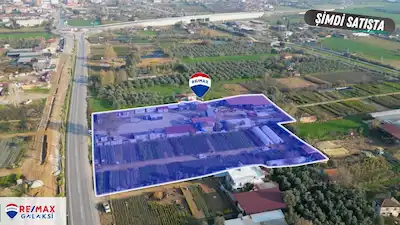 İZMİR ÖDEMİŞ ANA YOLU ÜZERİNDE BACASIZ SANAYİ-TURİZM-AVM İMARLI ARSA