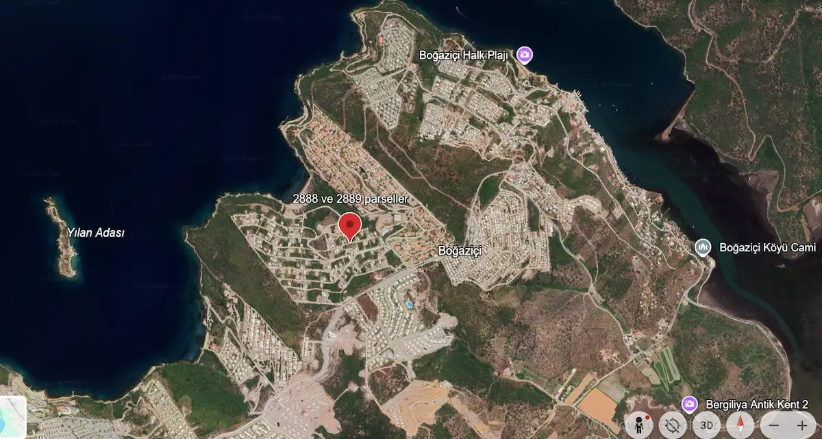 MUĞLA MİLAS BOĞAZİÇİ’NDE MÜSTAKİL PARSEL VİLLA ARSASI