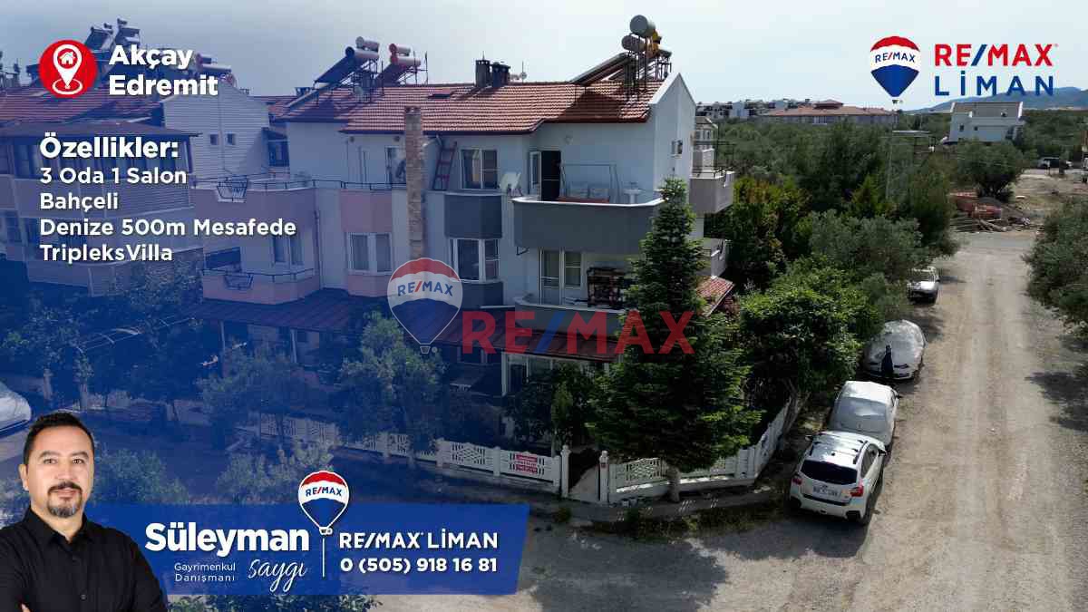 EDREMIT AKÇAY'DA SATILIK 3+1 TRIPLEKS VILLA