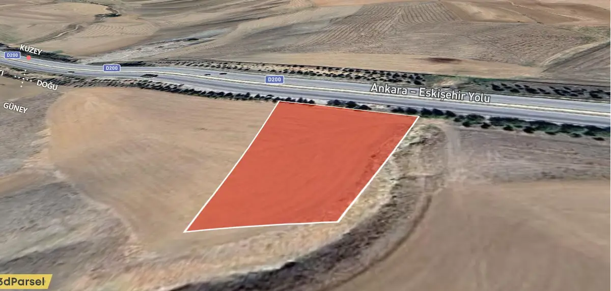 ANKARA ESKİŞEHİR YOLUNA CEPHE HIZLA DEĞERLENEN ARAZİ