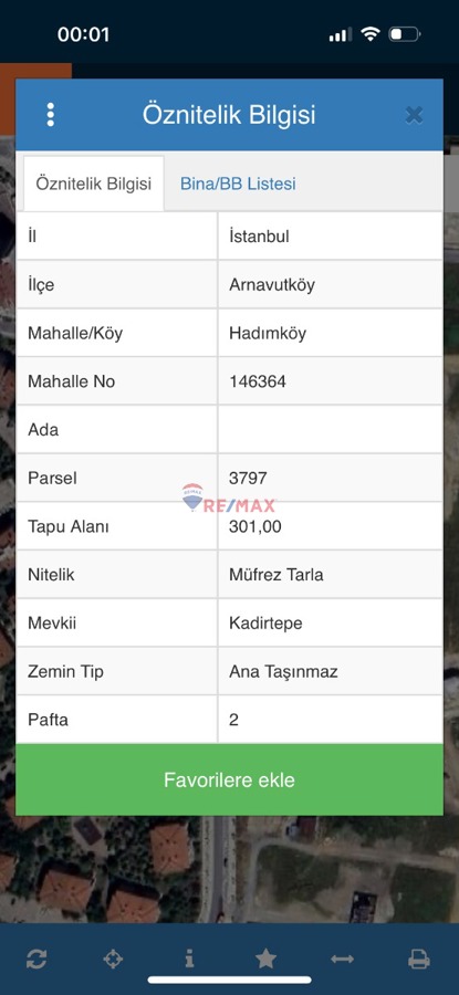 ARNAVUTKÖY HADIMKÖY VİLLA İMARLI SATILIK ARSA