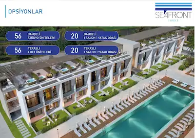 SEAFRONT İSKELE – LONG BEACH’E 100 METRE 1+1 YATIRIM FIRSATI