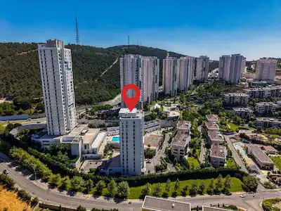 FUAYE TURKUAZ SİTESİNDE KİRALIK 1+1 DAİRE