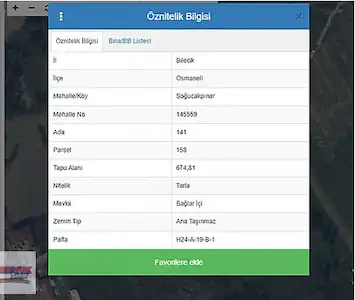 REMAX ŞEHİRDEN BİLECİK OSMANELİNDE 675 M2 SATILIK TARLA