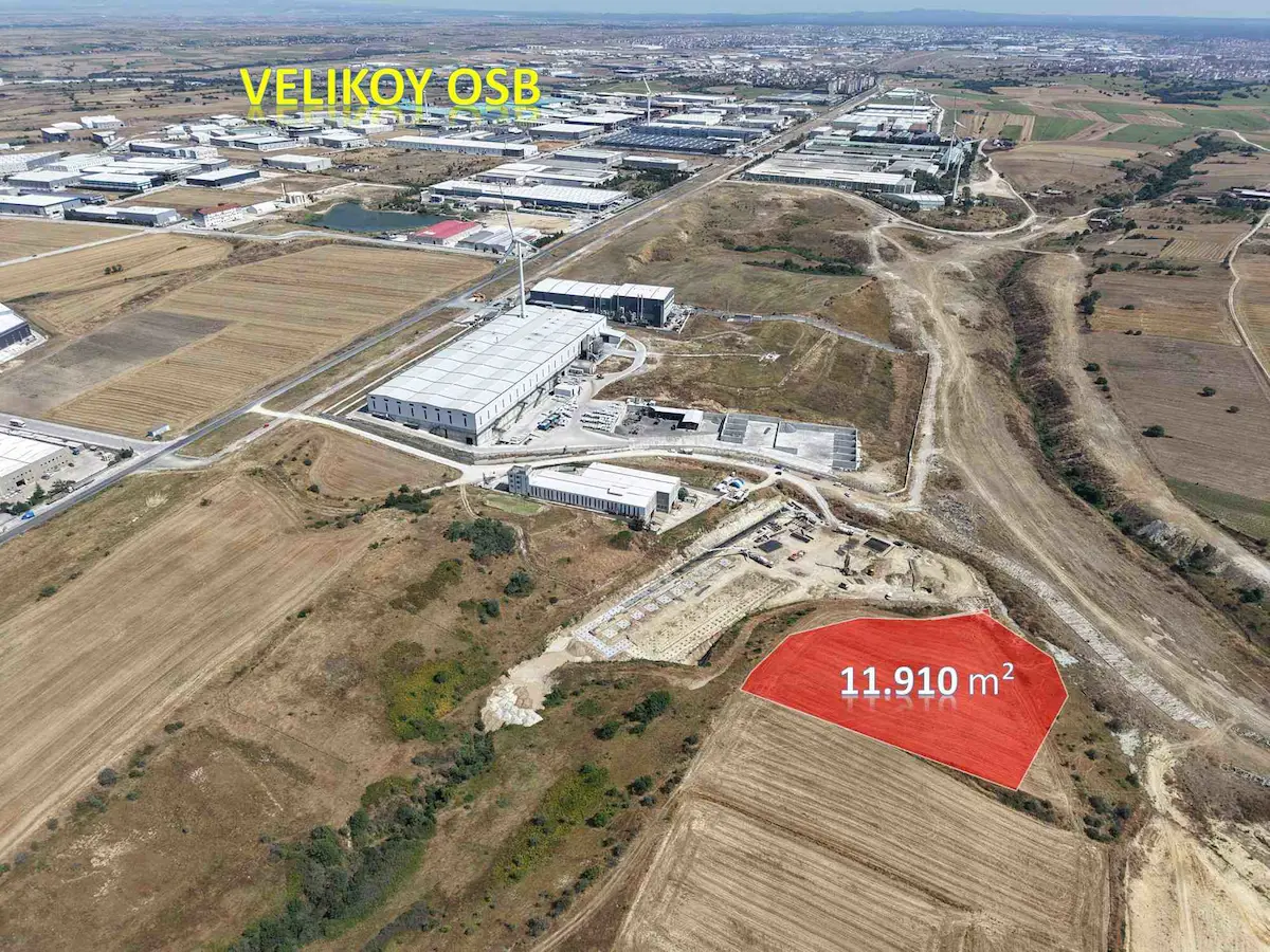 UFUKCAN ÖZGÜNDÜZ'DEN,VELİKÖY OSB BÖLGESİNDE KÖŞE SANAYİ ARSASI