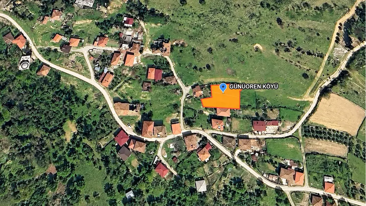 BİLECİK OSMANELİ GÜNÜÖREN KÖYÜ'NDE KÖY İÇİ İMARLI, SATILIK ARSA