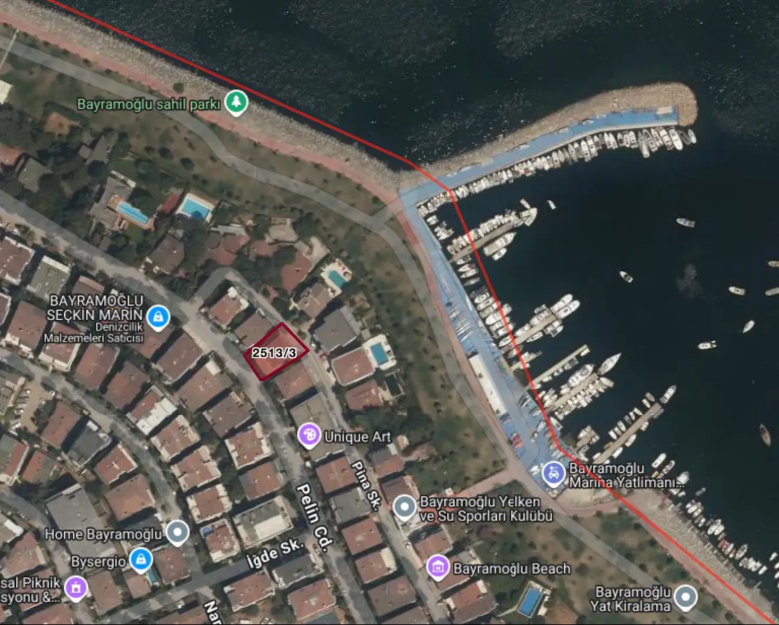 DARICA BAYRAMOĞLU BALYANOZ KOYUNDA DENIZE 2. PARSEL DE MÜSTAKIL GIRIŞLI 2+1 2