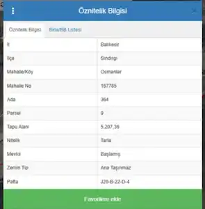 BALIKESİR SINDIRGI OSMANLAR’DA SATILIK TARLA