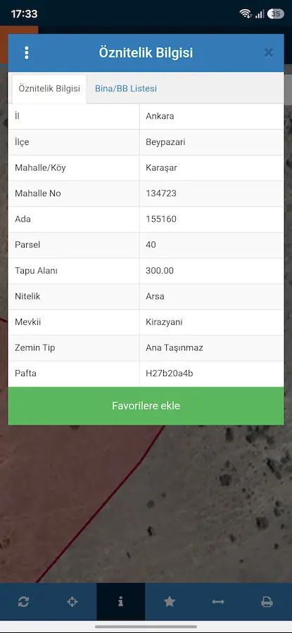 ANKARA BEYPAZARI KARAŞAR DA  VİLLA İMARLI,  SATILIK ARSA