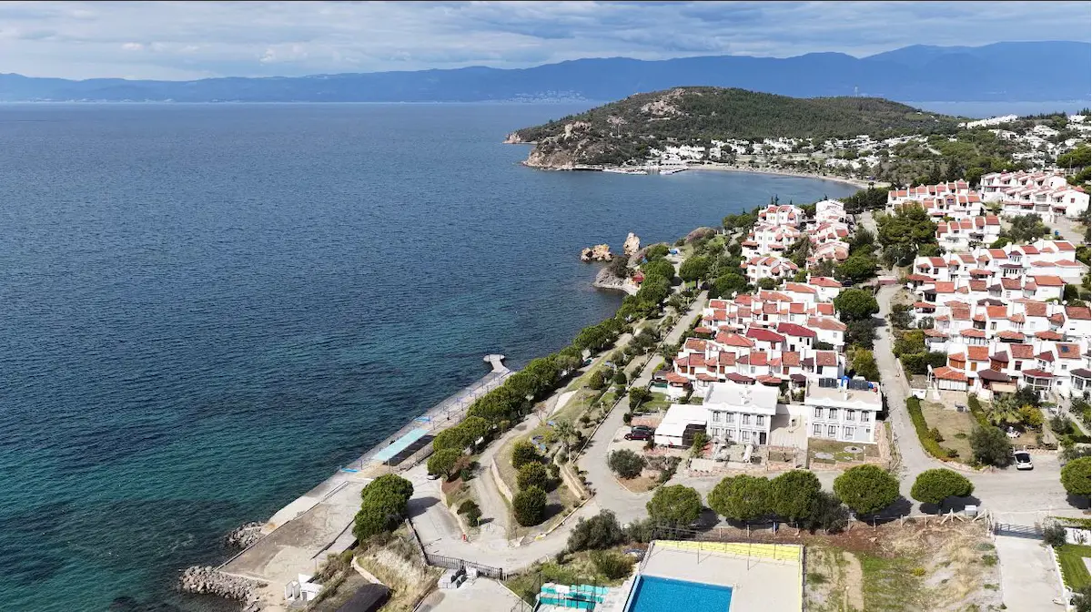 GÖMEÇ RÜYAKÖY DE SATILIK VİLLA FULL DENİZ MANZARALI TERASLI