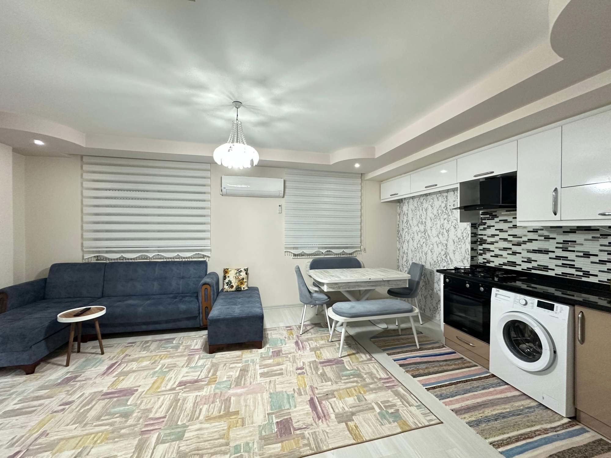 DENIZYOLUNA SIFIR, MERKEZI KONUMDA EŞYALI 2+1 