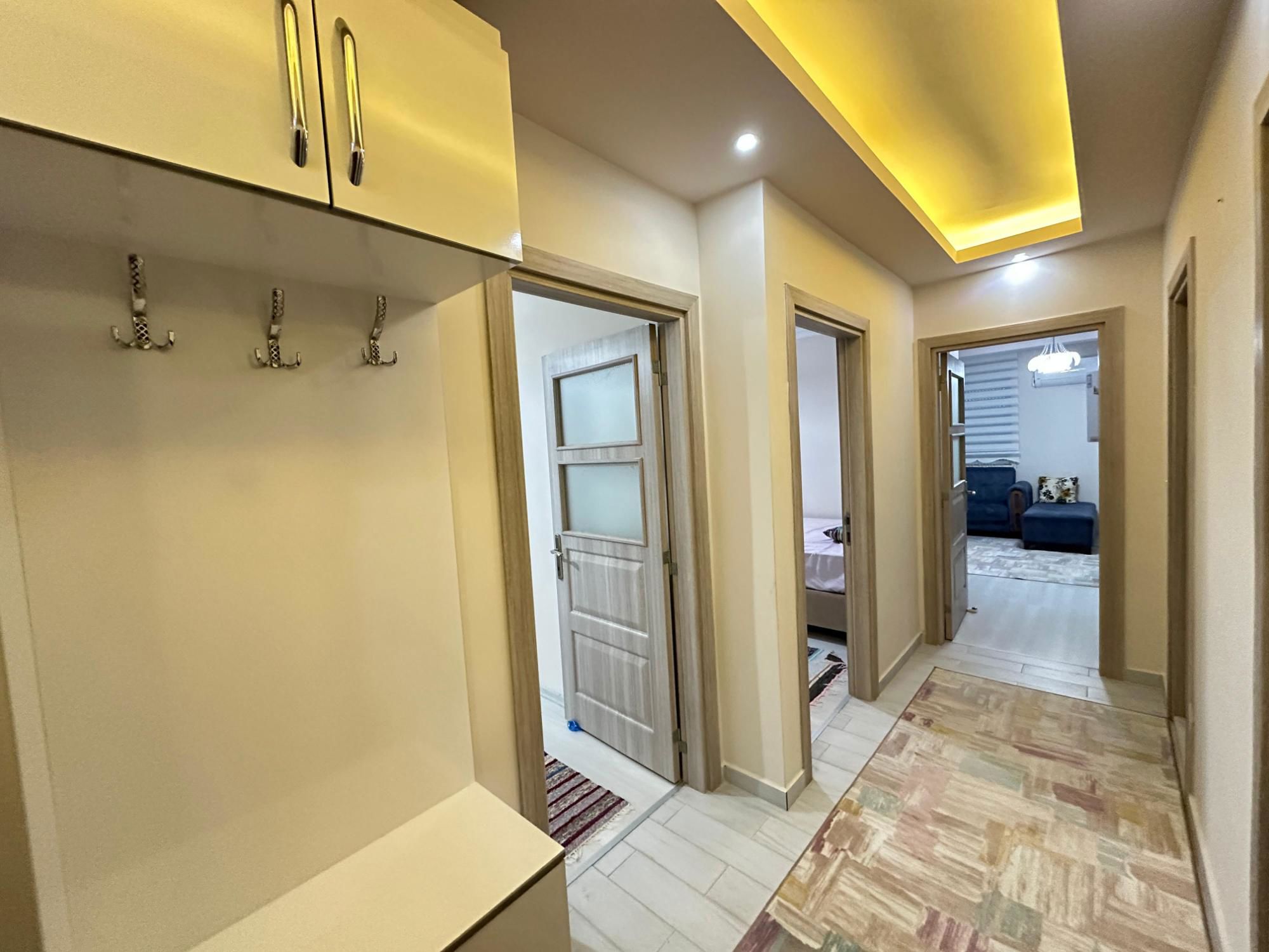 DENIZYOLUNA SIFIR, MERKEZI KONUMDA EŞYALI 2+1 