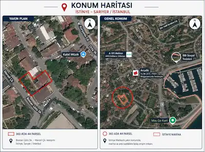 SARIYER İSTİNYE’DE TURİZM + TİCARİ İMARLI HİSSELİ ARSA