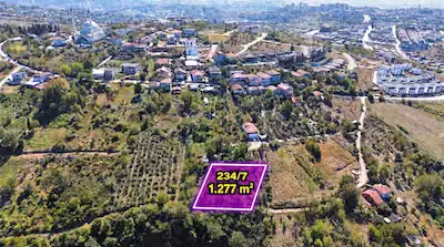 İZMİT KABAOĞLU'NDA 1.277 M2 MÜSTAKİL PARSEL İMARLI ARSA