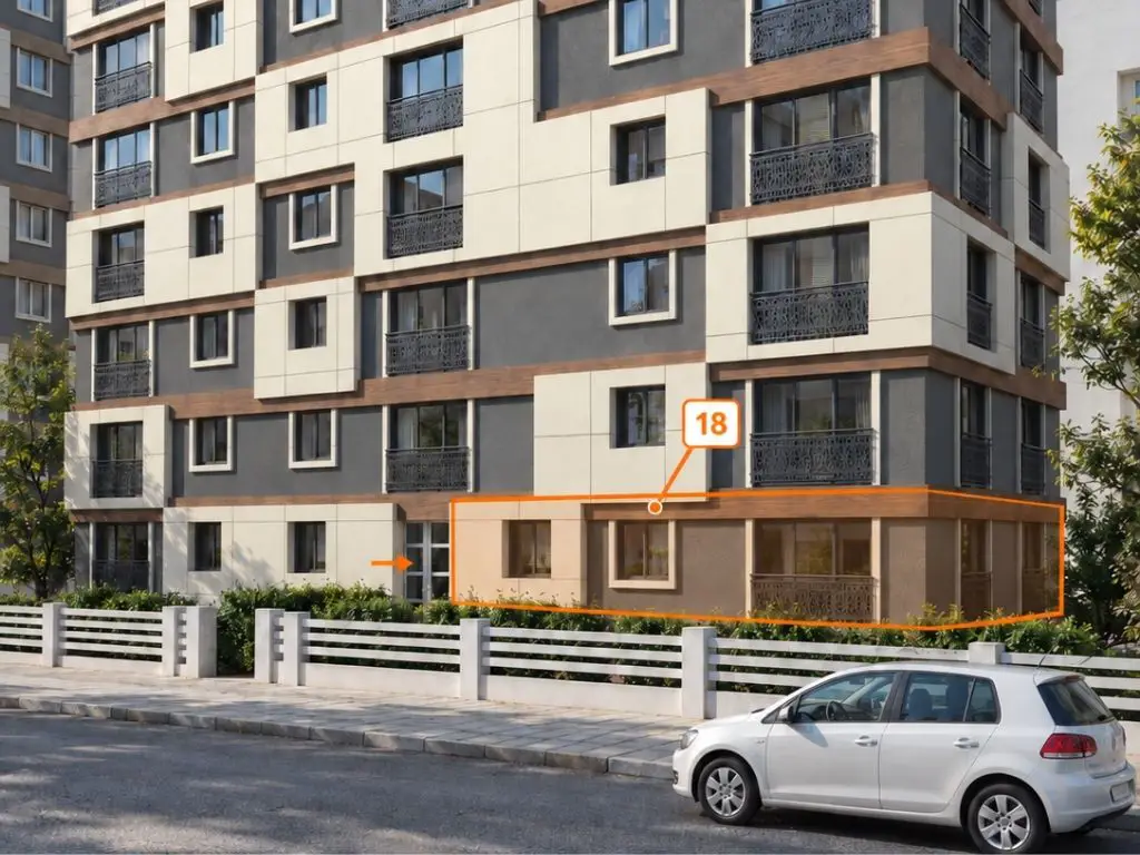 KADIKÖY KIZILTOPRAK’TA ÖN CEPHE ZEMİN KAT 2+1 TAKASLI
