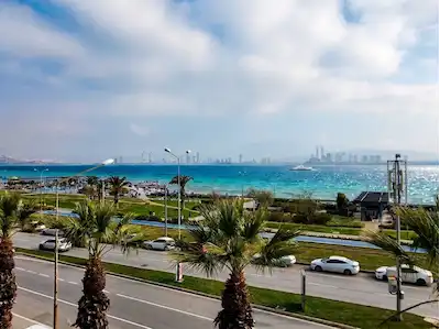  İZMIR KARŞIYAKA YALISINDA FULL DENIZ MANZARALI, OTOPARKLI 4+1