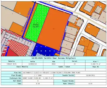 *REMAX*ÖNCÜ*YUSUF KURT* SULTANBEYLİ'DE  2168M² KIRALIK ARSA