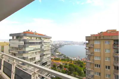 BAYRAKLI YEŞİLSİTEM SİTESİNDE DENİZ MANZARALI SATILIK 3+1 DAİRE