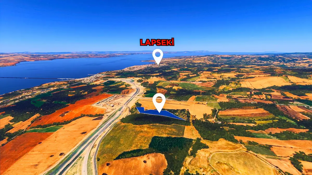 ÇANAKKALE LAPSEKİ GAZİ SÜLEYMANPAŞA MAH.YATIRIMLIK SATILIK TARLA