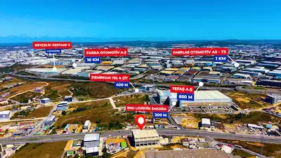 REMAX ÖNCÜ RESUL AVCI ŞEKERPINAR'DA 20.000 M² SATILIK PLAZA