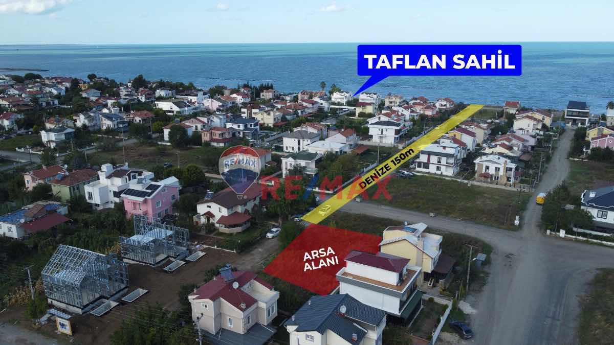 REMAX MURAT'TAN ATAKUM TAFLAN DENİZE 150 METRE MESAFEDE VİLLALIK