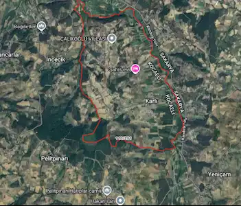 KANDIRA KARLI MAHALLESİ'NDE 2.383 M² SATILIK YATIRIMLIK TARLA
