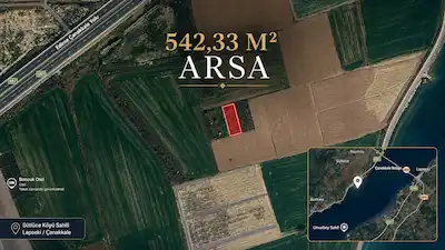 GELİBOLU SÜTLÜCE'DE 542 M² MÜSTAKİL TAPULU YATIRIM FIRSATI