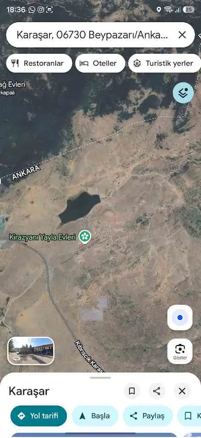 BEYPAZARI KARAŞAR DA TEK TAPU İMARLI VİLLA ARSASI