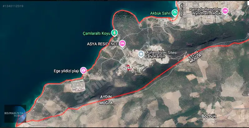AKBÜK ÇUKUR MEVKII DENIZ MANZARALI ARSA