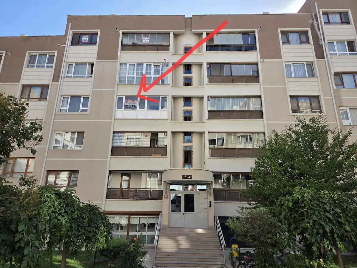 GÜZELKENT MAH METROMALL AVM YÜRÜYÜŞ MESAFESINDE EŞYALI KIRALIK 3+1 